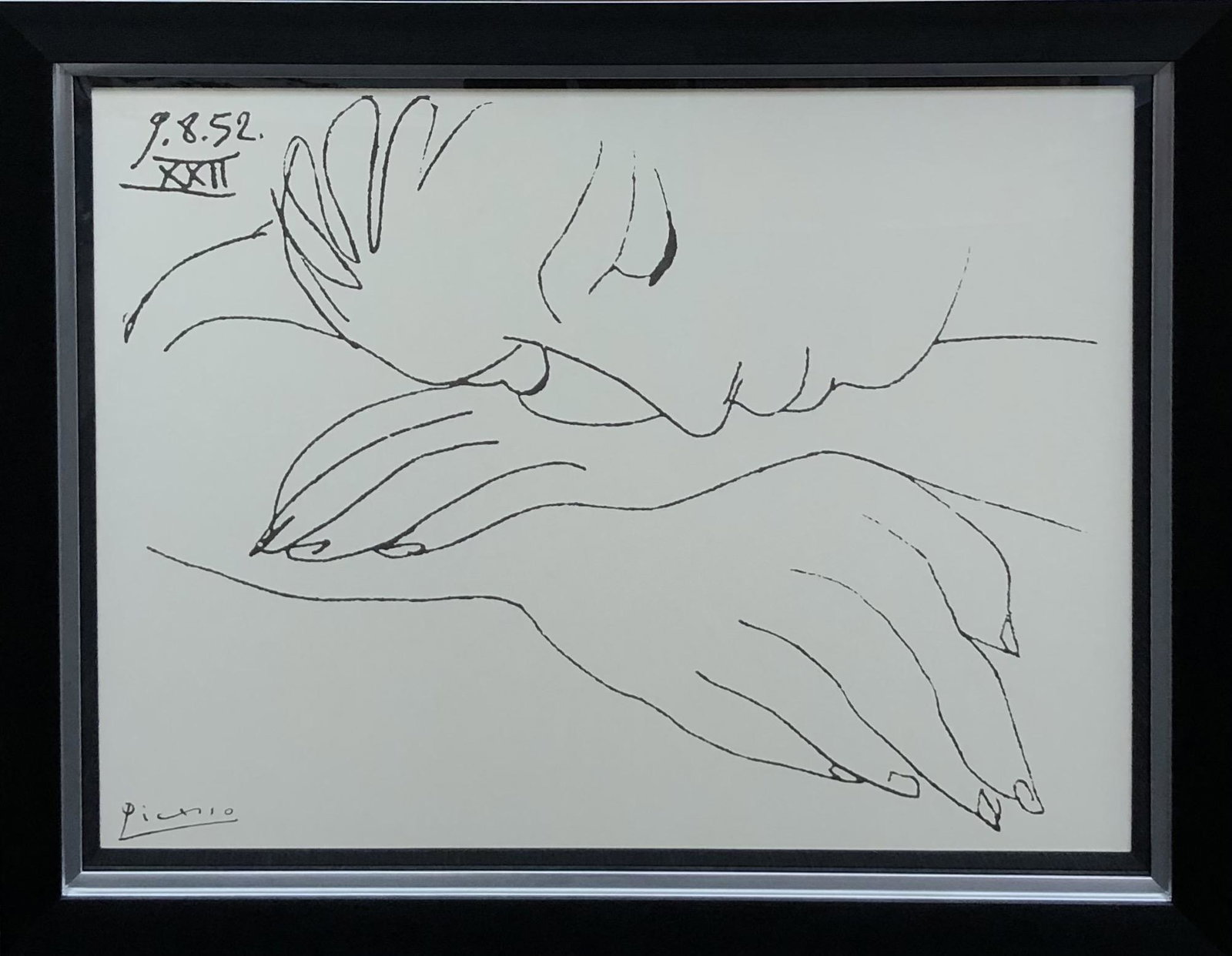 Pablo Picasso "War and Peace" 1952 Lithograph: Artist: Pablo Picasso Title: War and Peace Medium: Lithograph on Paper Art Dimensions: 29 H x 38 W inches36 H46 W
