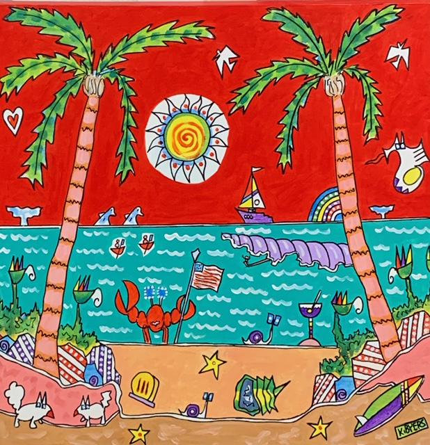 Kimm Byers "La Jolla A Day at the Beach" Signed Original (1 of 5)