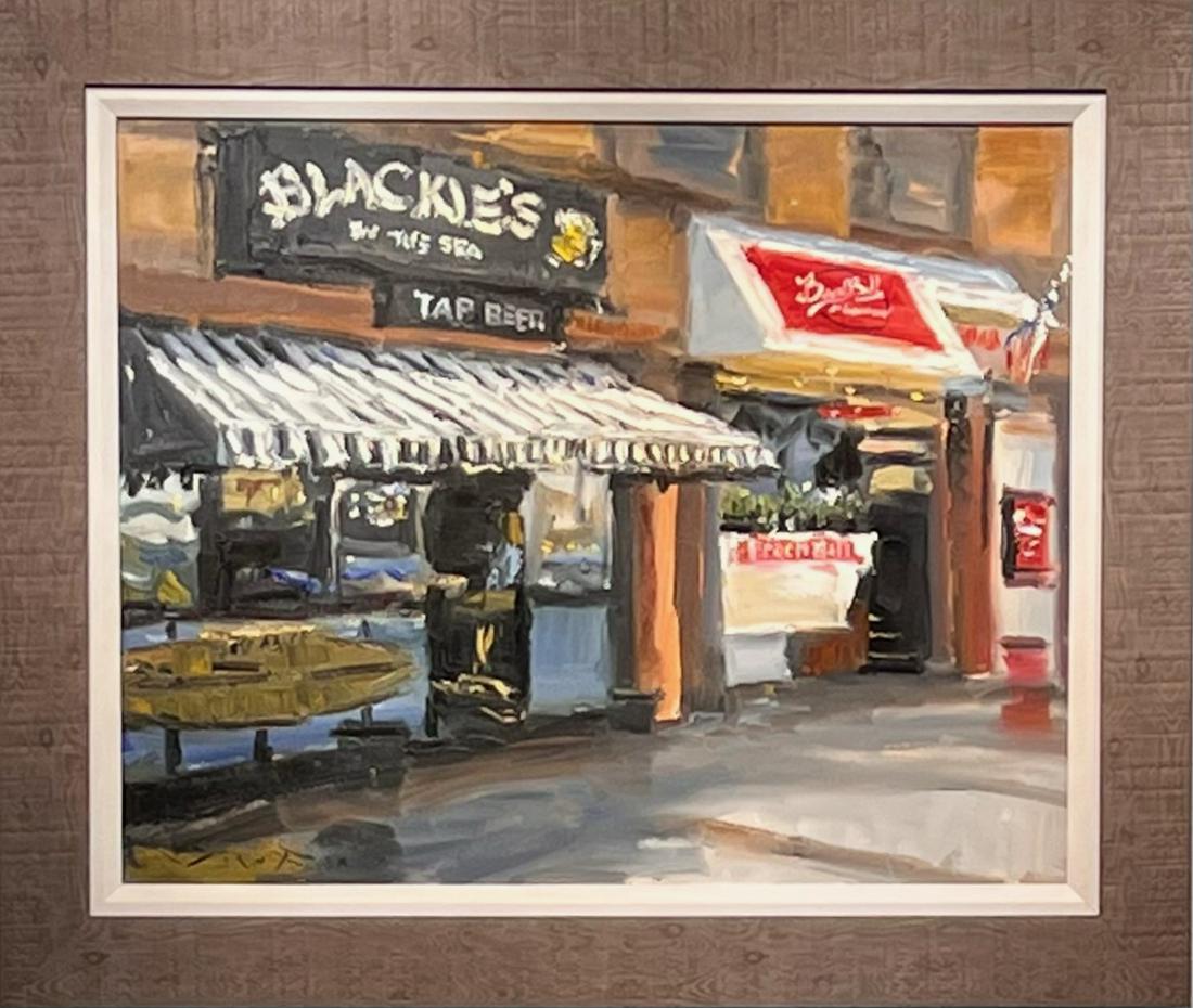 Jorn Fox Impressionist Signed Oil and Acrylic on Canvas (1 of 9)