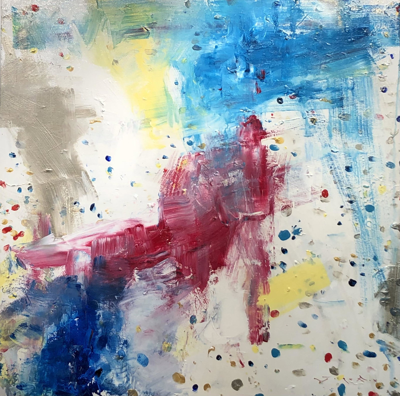 Jorn Fox Abstract Signed Original Acrylic (1 of 4)