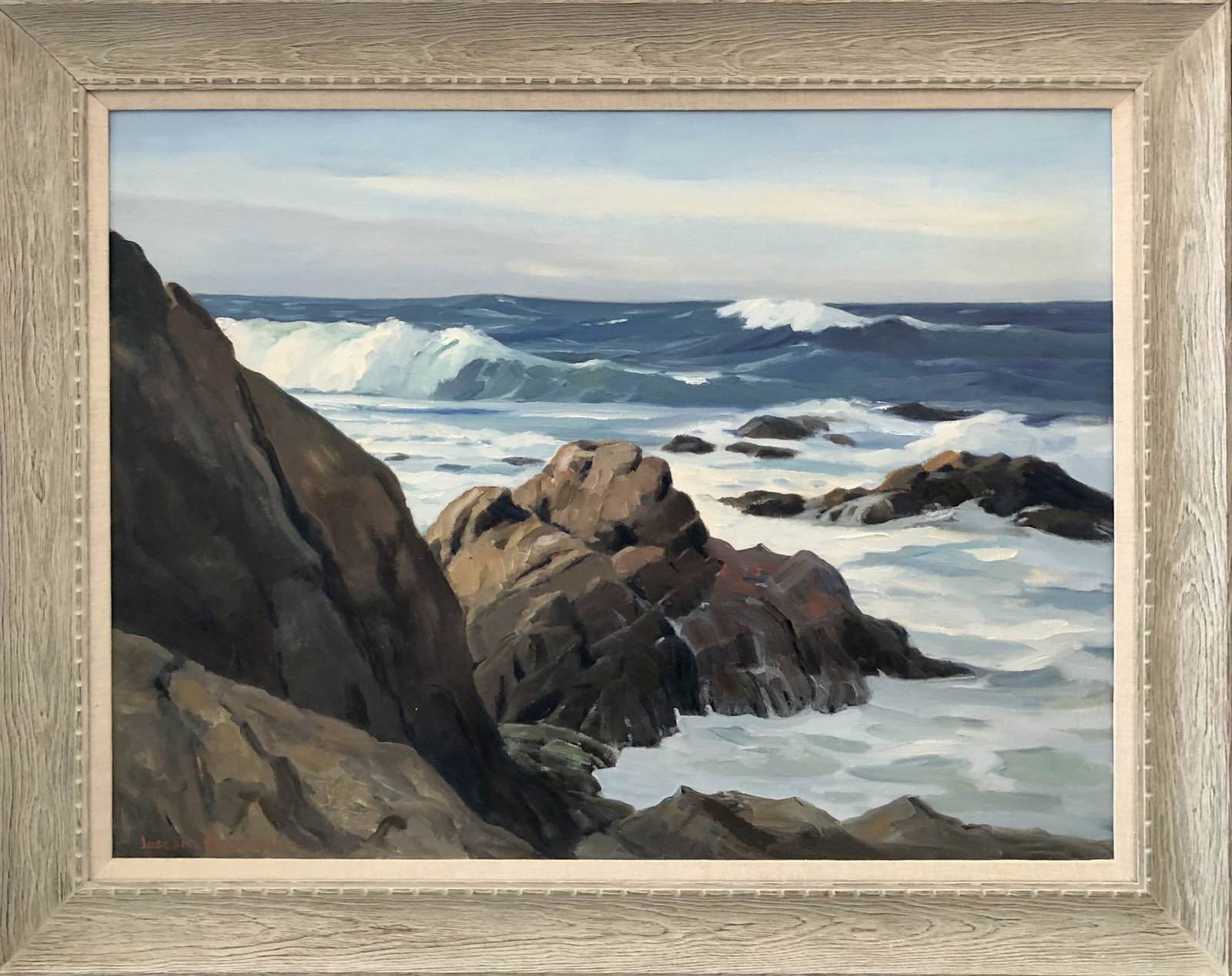 Joseph Bennett "Seascape" Signed Original Oil (1 of 6)
