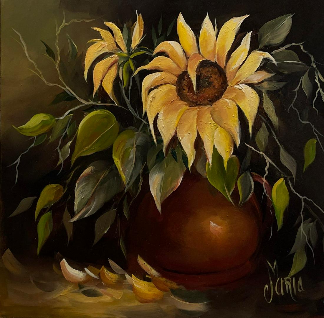 Maria "Sunflower" Oil Signed (1 of 6)