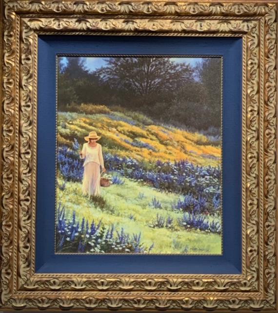 June Dudley "Country Blue" Plate Signed (1 of 5)