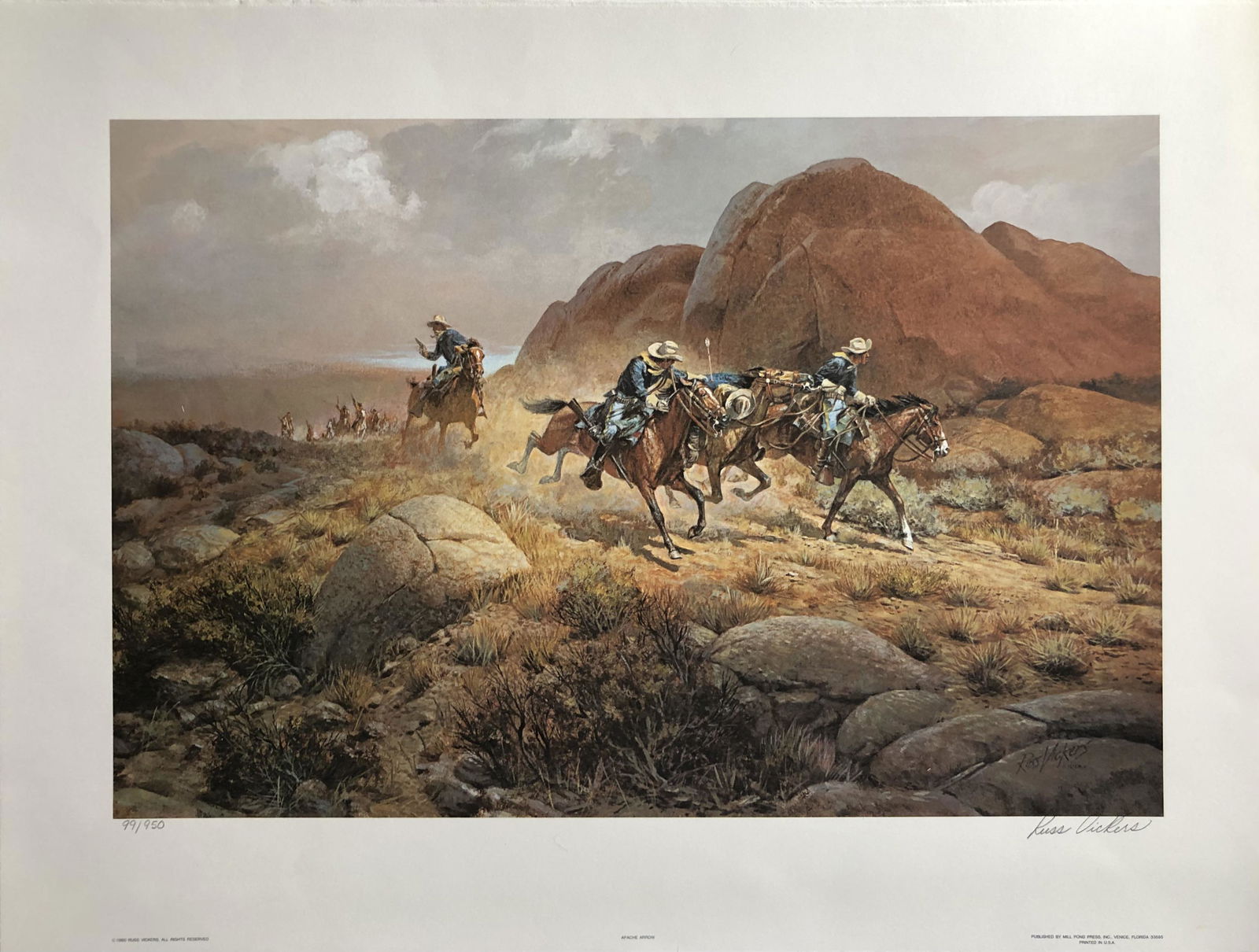 Russ Vickers "Apache Arrow" Signed Lithograph LE (1 of 6)