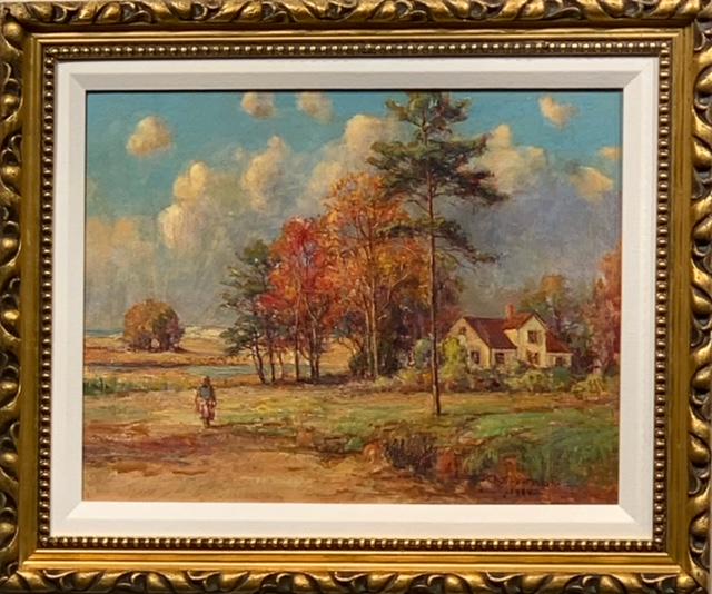 Chas Vermoske Signed 1964 Original Oil on Canvas Board (1 of 8)