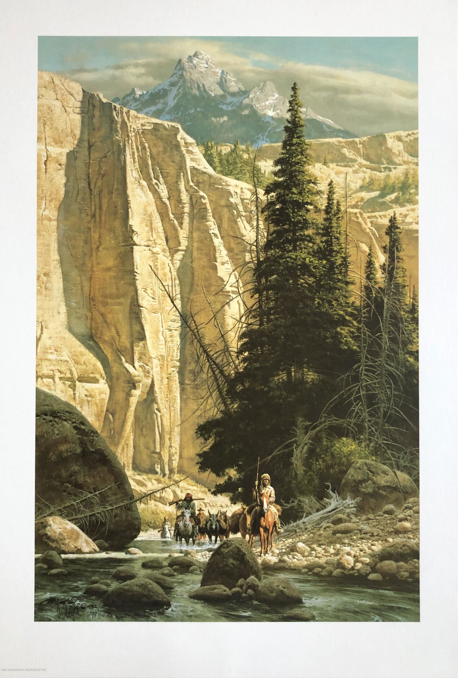 Frank McCarthy "Along The West Fork" Signed Litho LE (1 of 5)