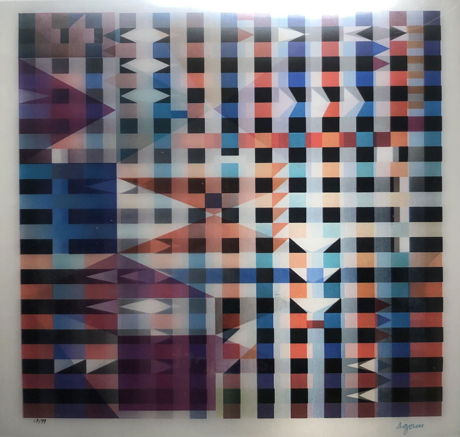 Yaacov Agam "El Dorado"  (From the Mexico Series) Signed Litho. LE (1 of 5)