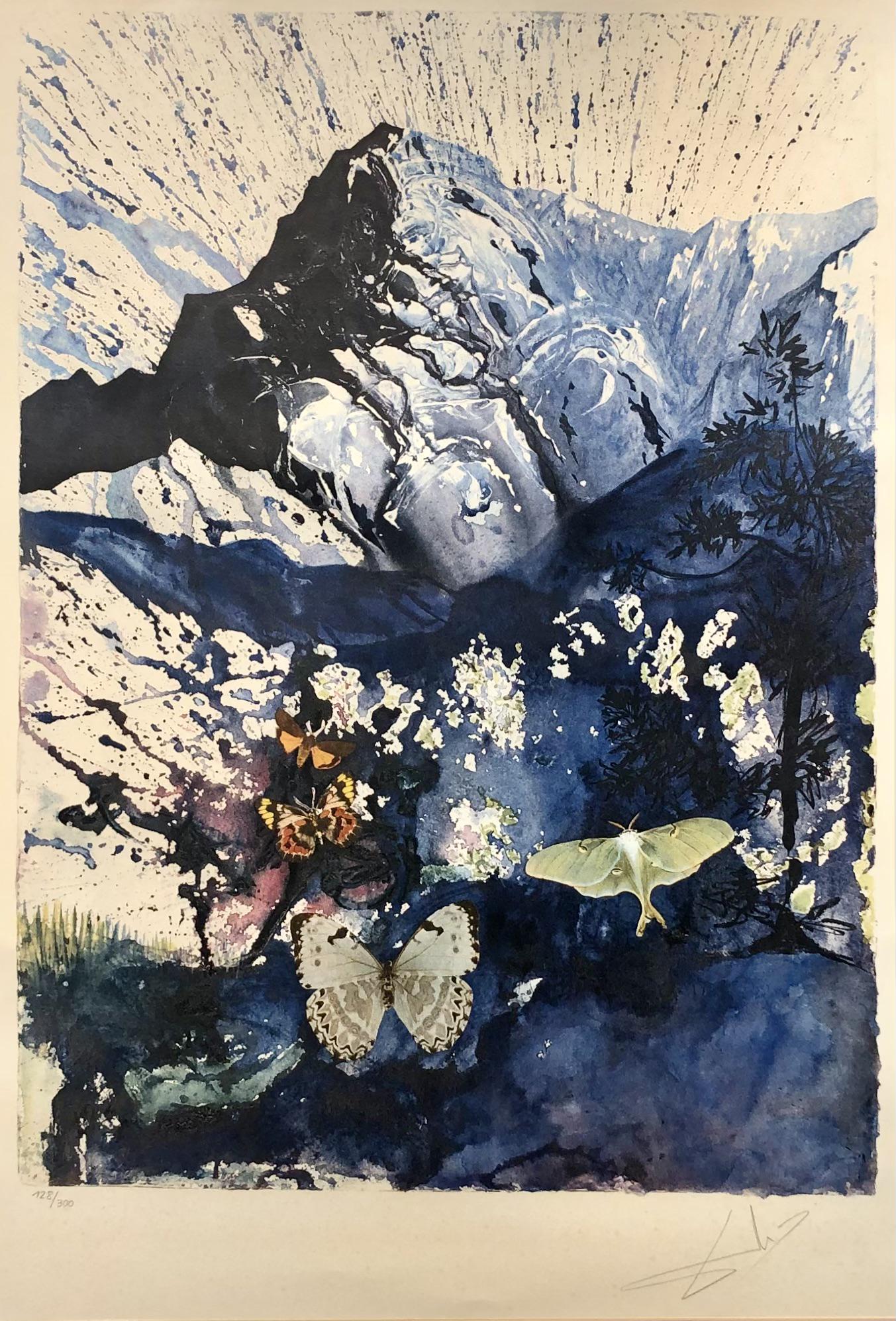 Salvador Dali "Les Alpes" Hand Signed Litho LE (1 of 6)