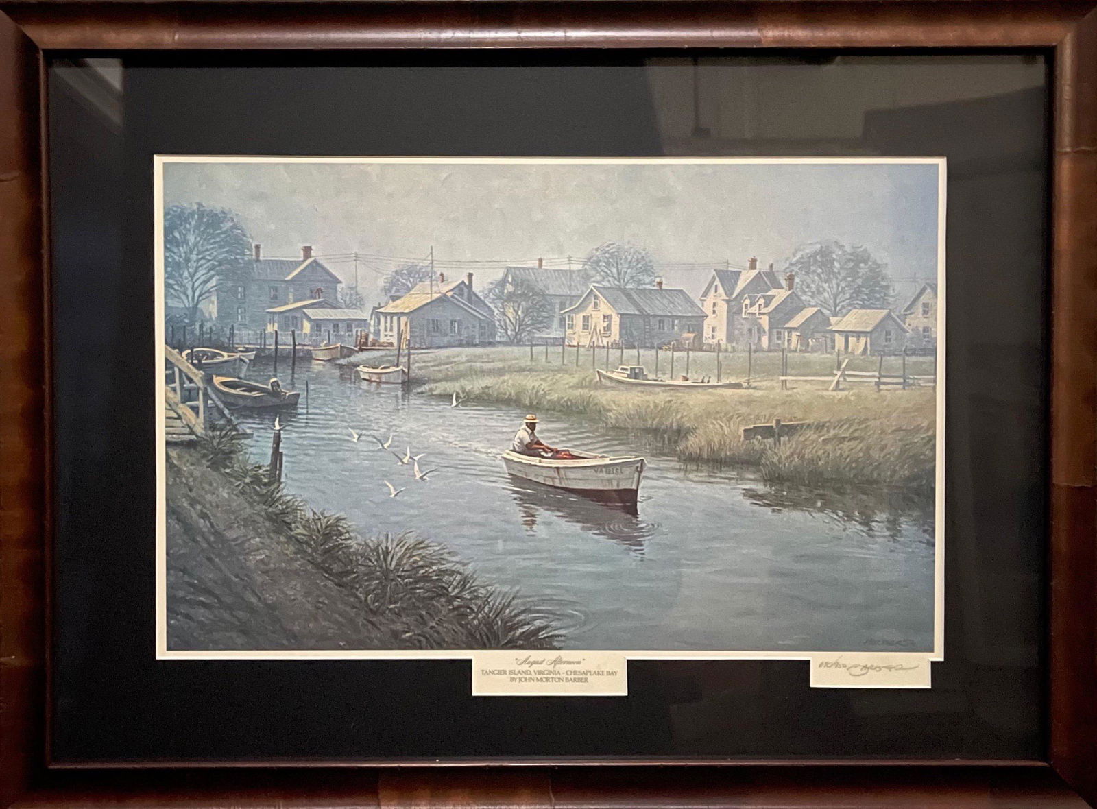 John M. Barber "August Afternoon" Signed Lithograph LE (1 of 7)