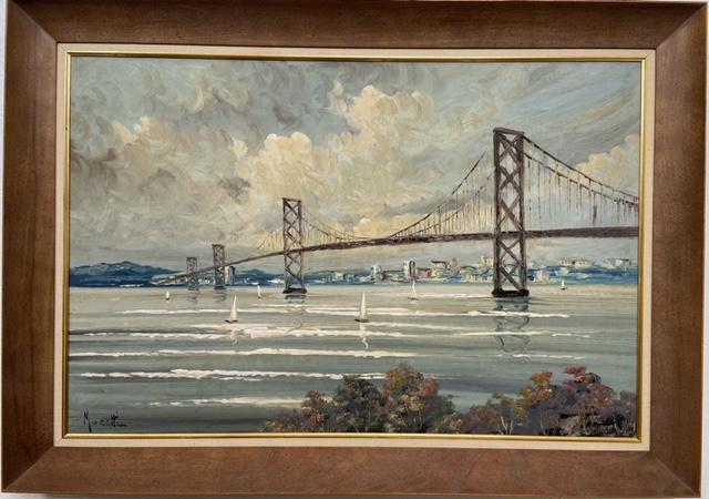 Giuseppe Moretti (Oakland Bay Bridge) Signed Original Oil (1 of 5)