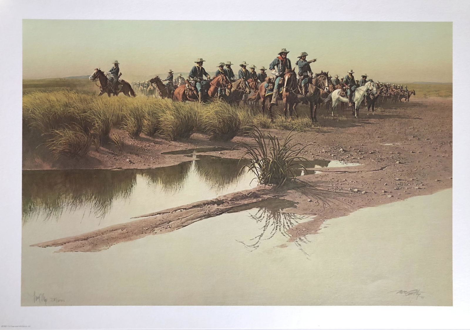 Frank McCarthy "Before the Charge" Signed Litho LE w/COA (1 of 5)