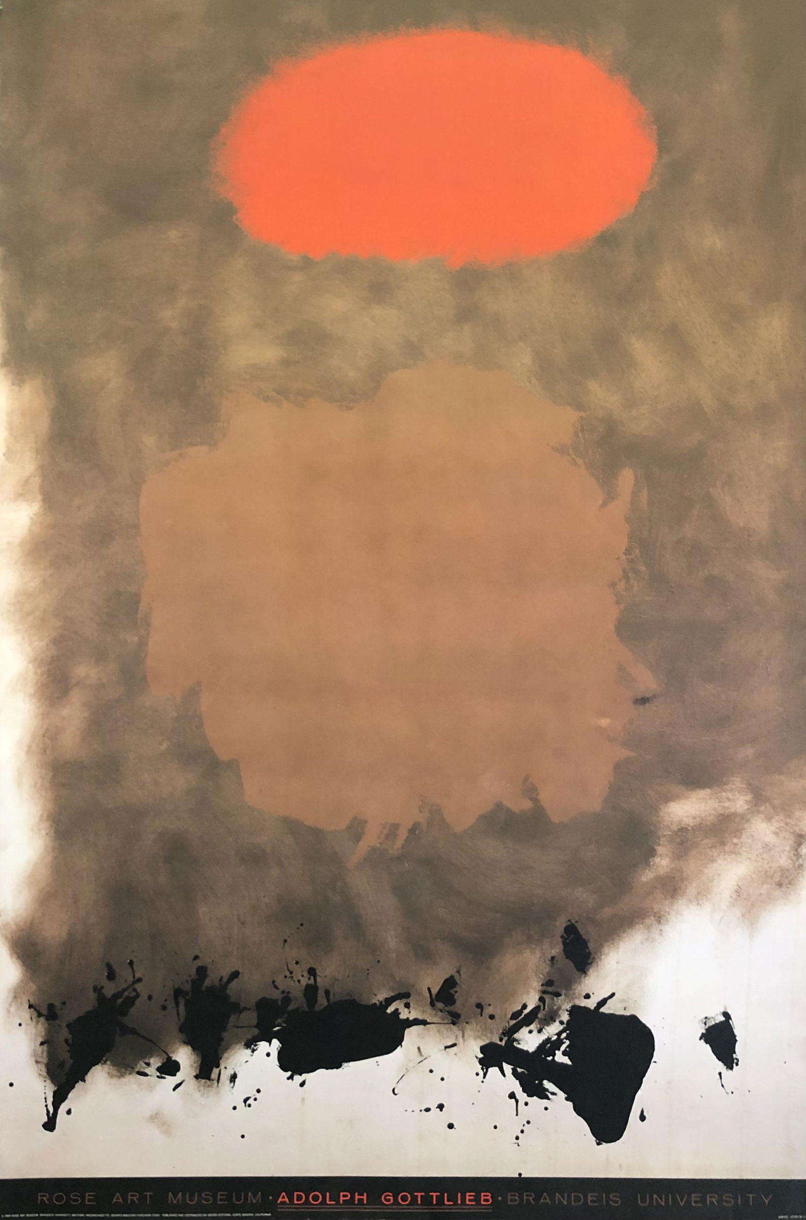 Adolph Gottlieb "Rising" (Rose Art Museum Brandeis Univ.) Lithograph (1 of 2)