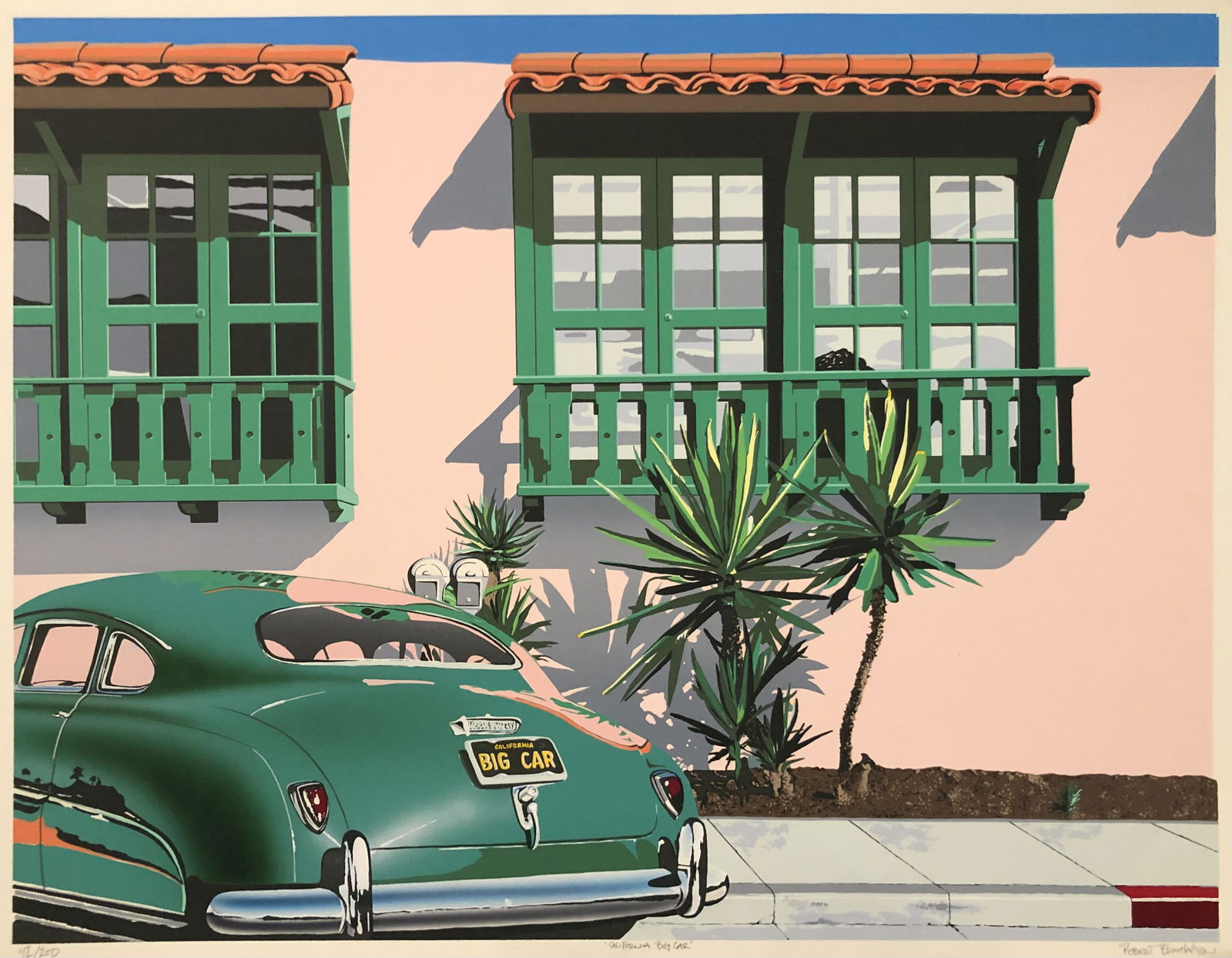 Robert Blumhagen "California Big Car" Signed Serigraph LE (1 of 5)