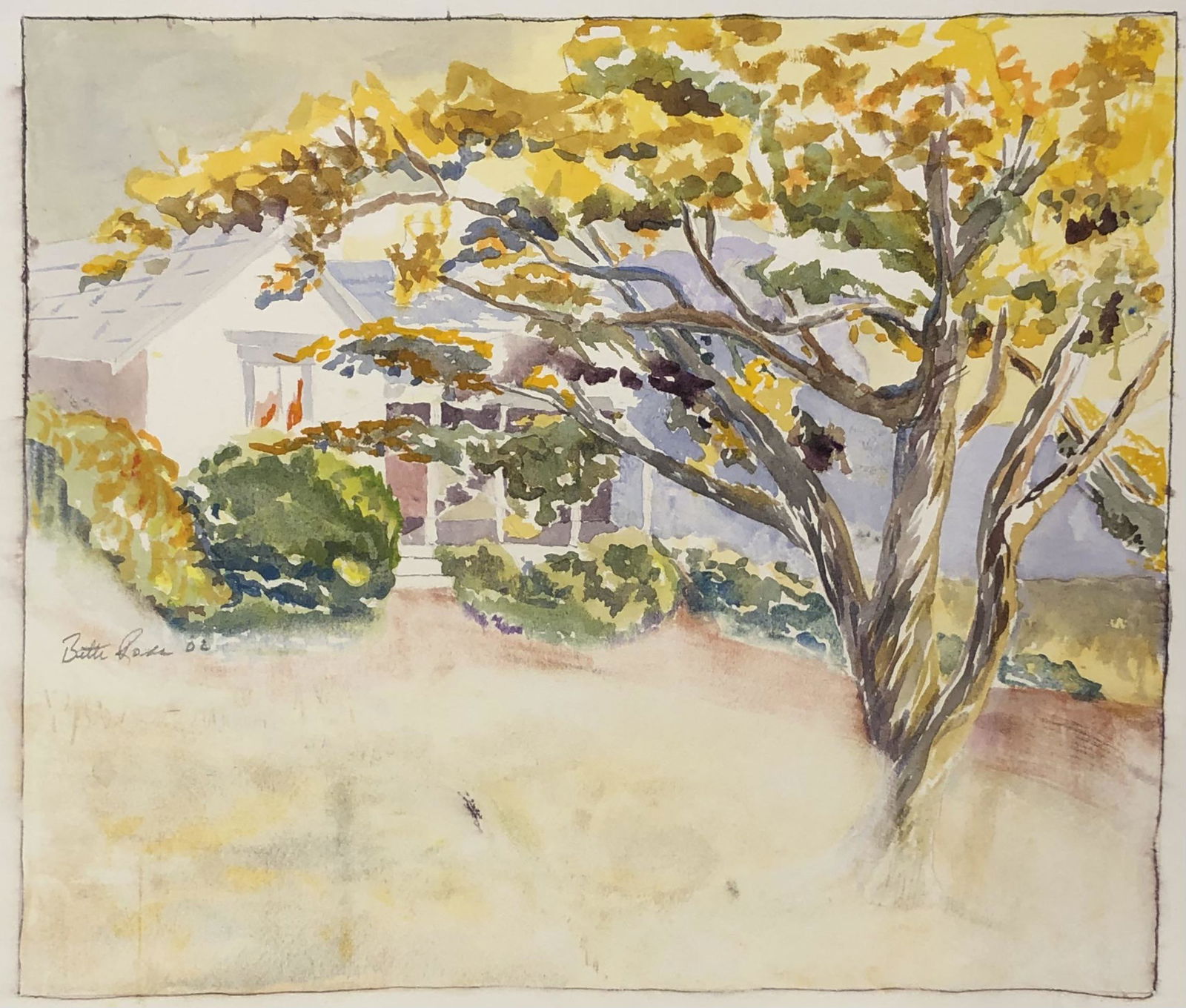 Bette Ross (Landscape) Signed Original Watercolor (1 of 2)