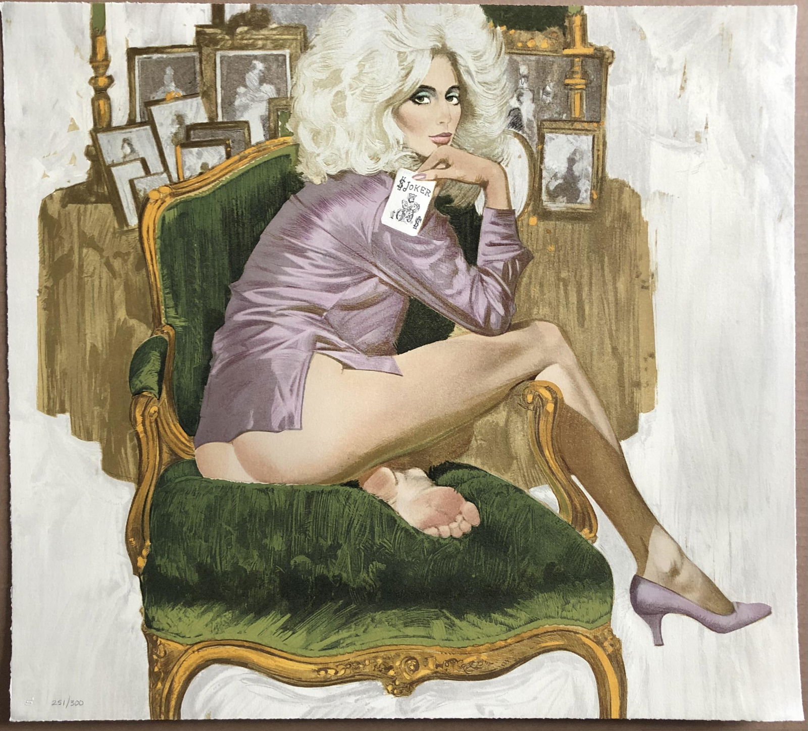 Robert McGinnis "Joker In The Deck" Hand Pulled Litho LE (1 of 3)