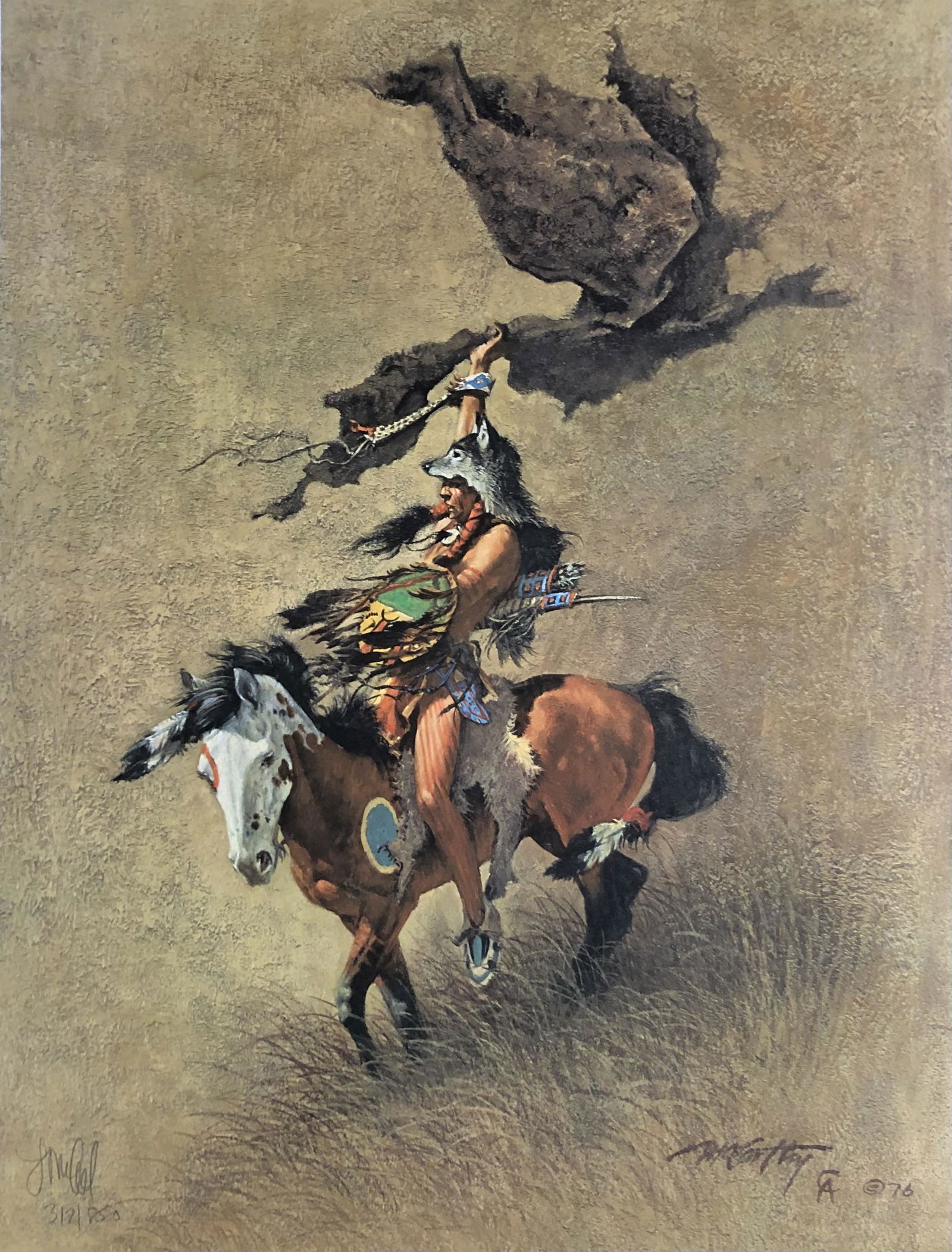 Frank McCarthy "Robe Signal" Signed Lithograph LE (1 of 5)