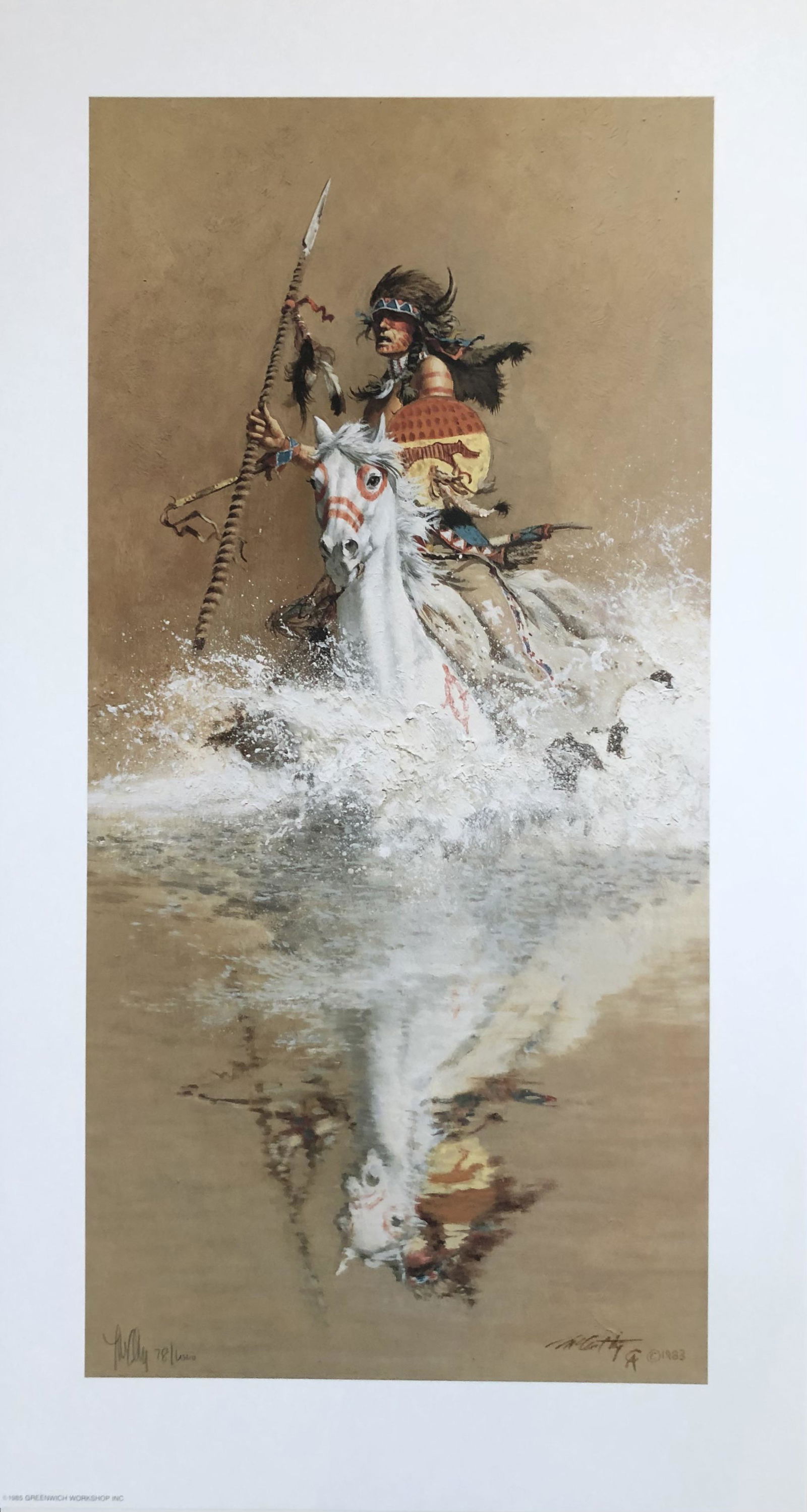 Frank McCarthy "Charging the Challenger" Signed Litho LE (1 of 5)