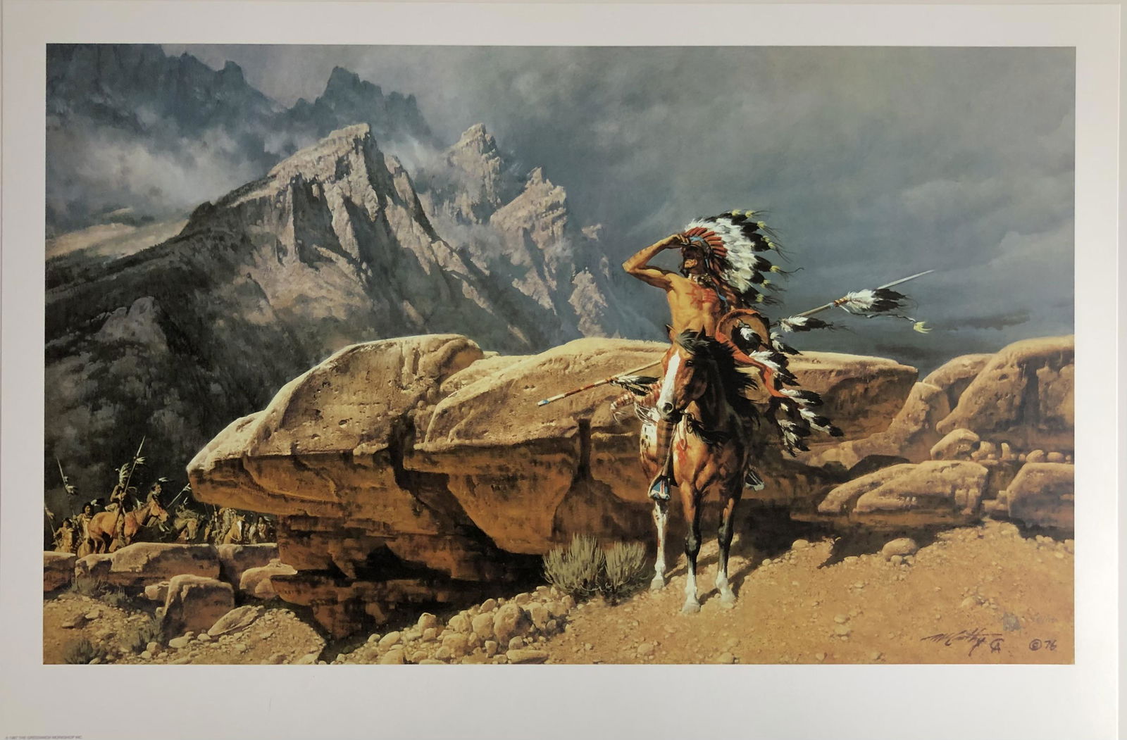 Frank McCarthy "From the Rim" Signed Lithograph LE (1 of 5)