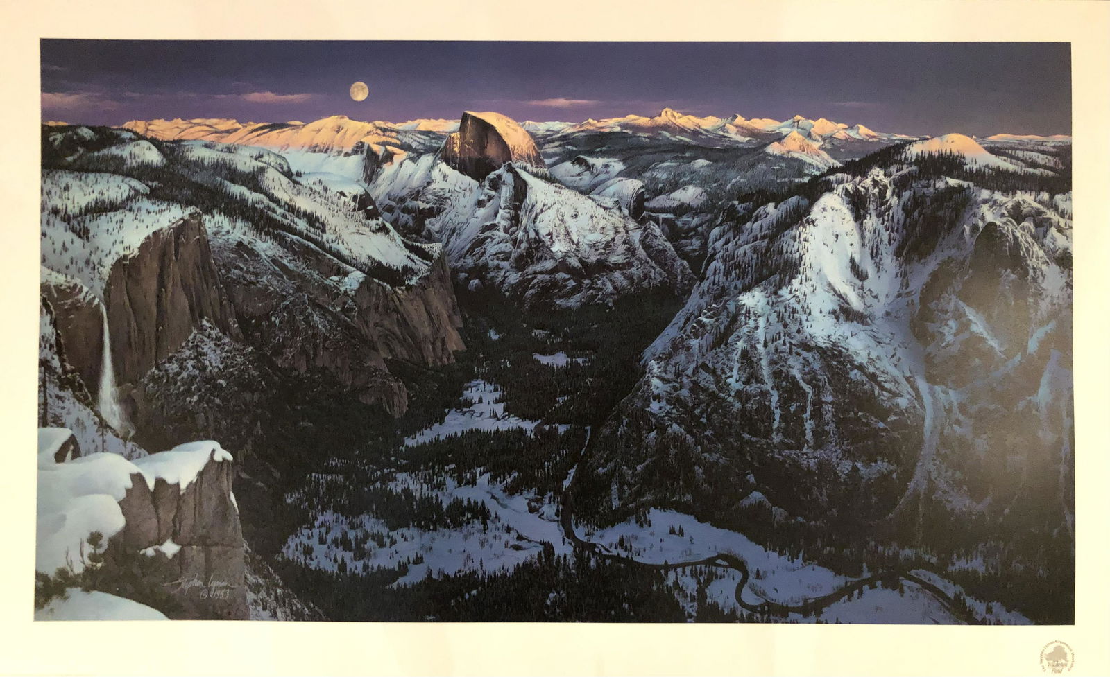 Stephen Lyman "Yosemite Alpenglow" Signed by Andrea Lyman Litho LE (1 of 7)