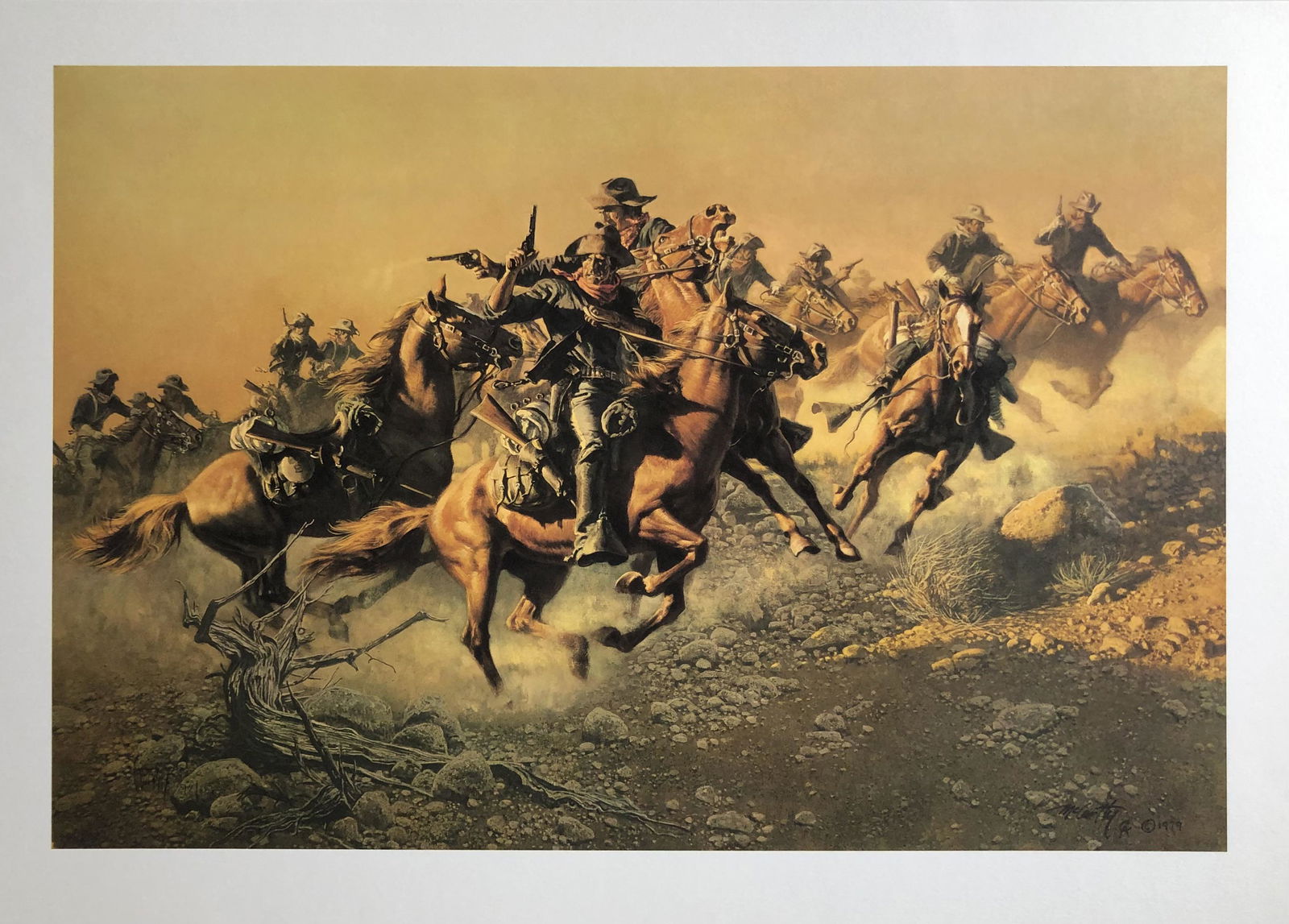 Frank McCarthy "Under the Hostile Fire" Signed Lithograph LE (1 of 6)