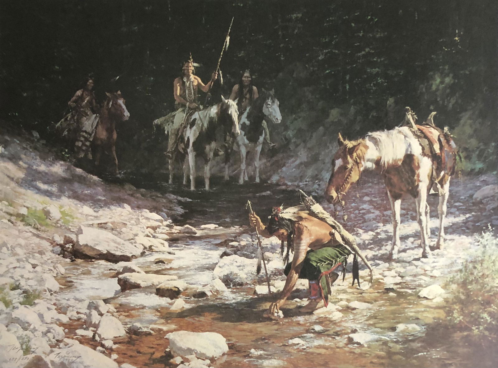 Howard Terpning "Stones that Speak" Signed Litho LE (1 of 5)