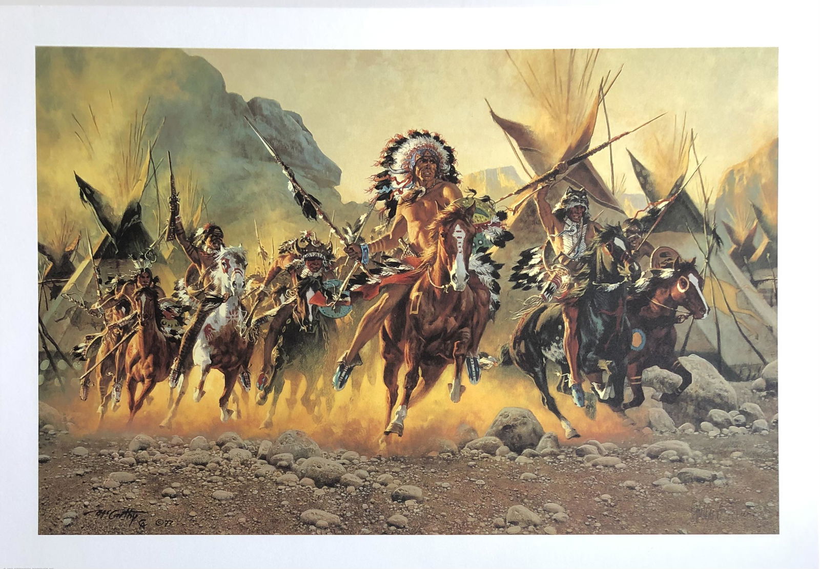 Frank McCarthy "To Battle" Signed Lithograph LE (1 of 4)