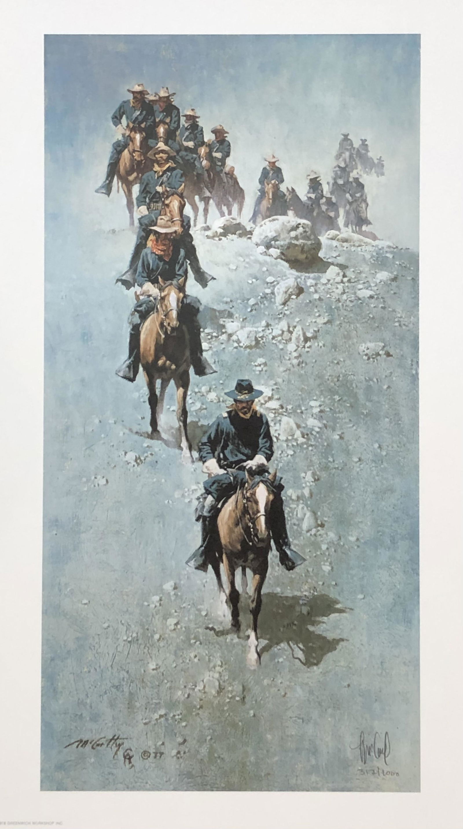 Frank McCarthy "Single File" Signed LE Lithograph (1 of 5)