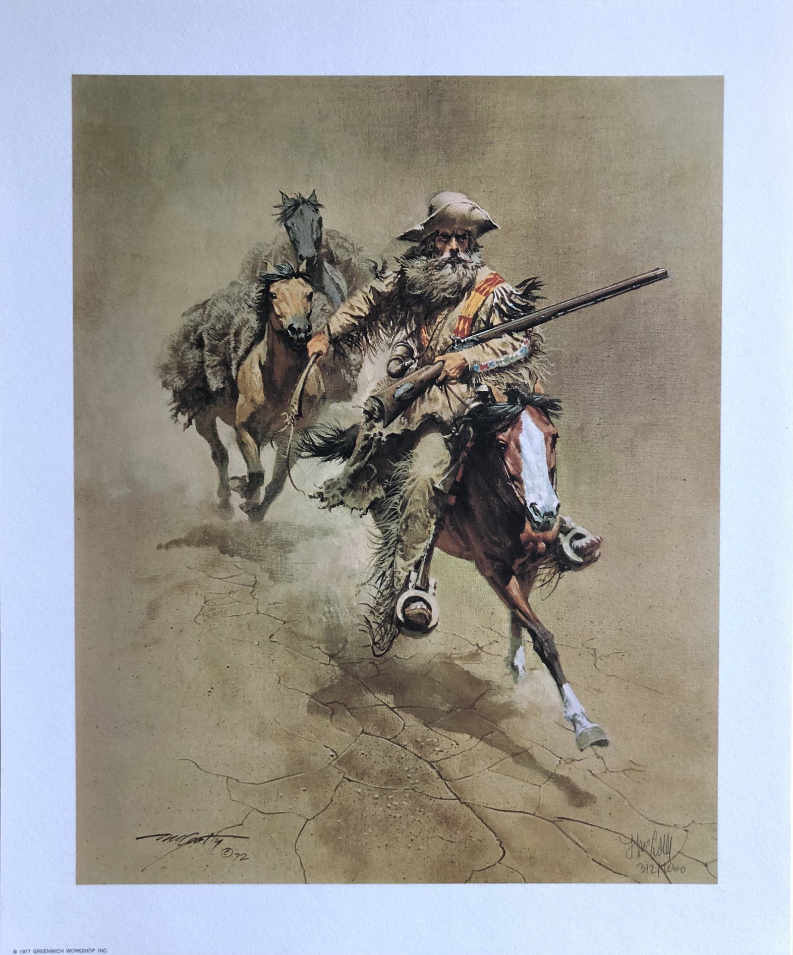 Frank McCarthy "An Old Time Mountain Man" Signed Litho (1 of 5)