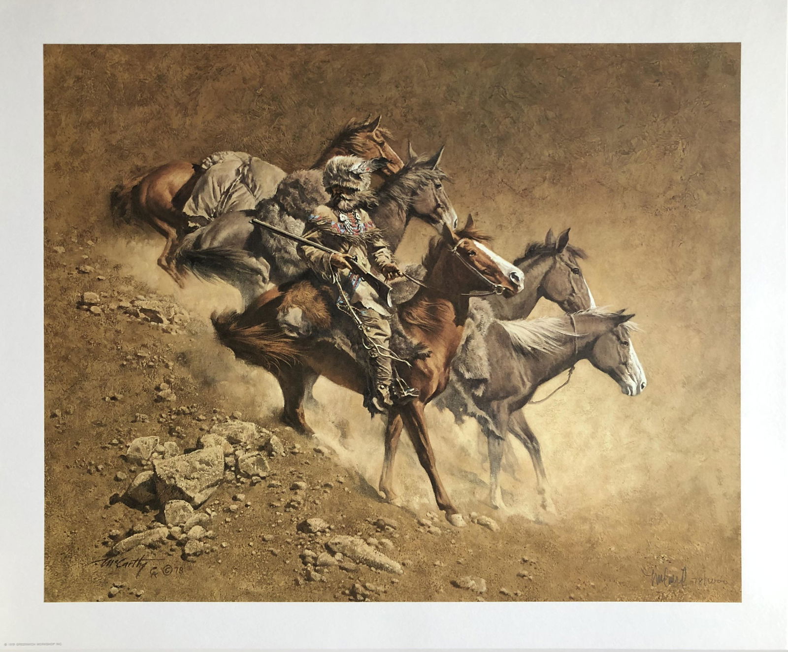Frank McCarthy "The Loner" Signed Lithograph LE (1 of 6)