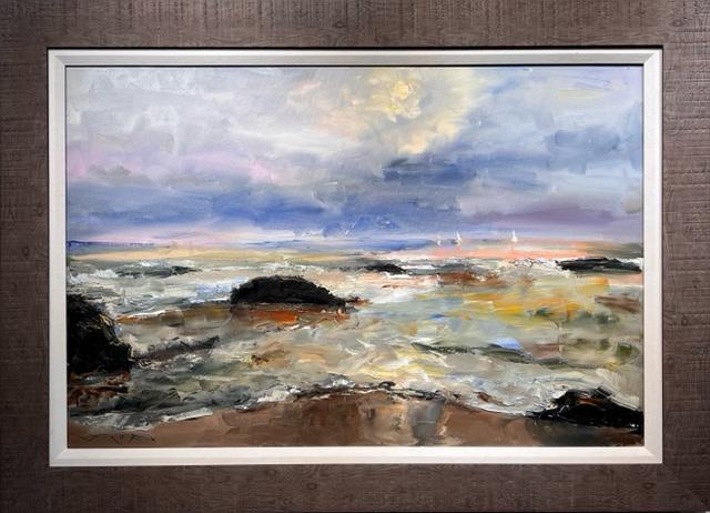 Jorn Fox Impressionist Signed Oil and Acrylic on Canvas (1 of 9)