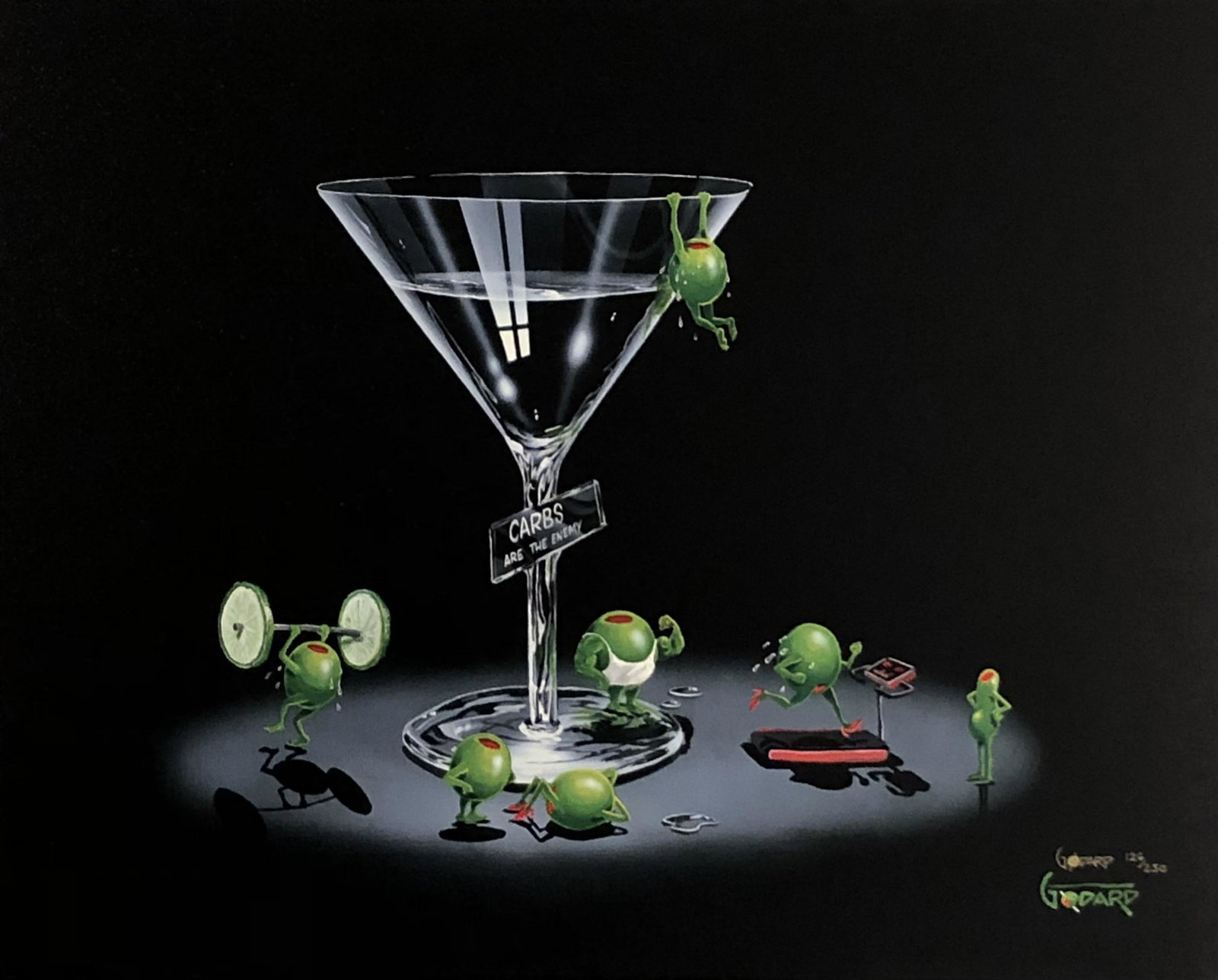 Michael Godard "Liquid Diet" Signed Giclee LE w/COA (1 of 6)