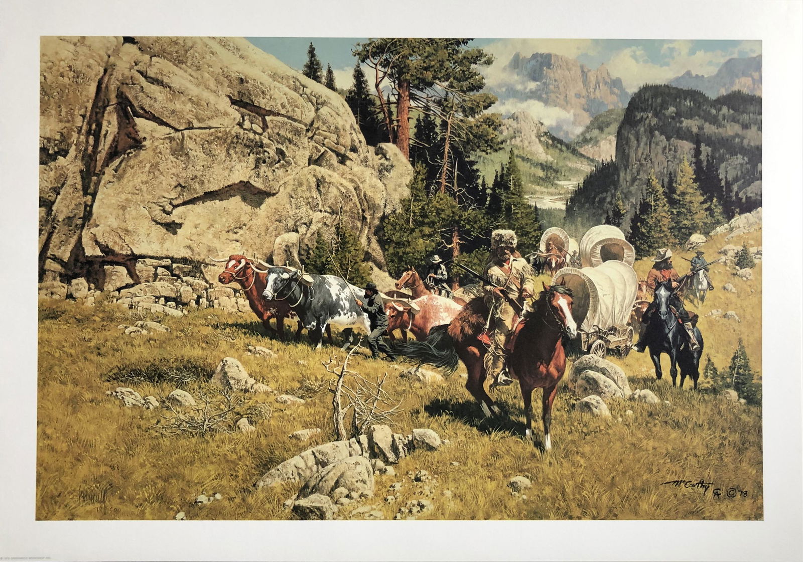 Frank McCarthy "In The Pass" Signed Litho LE (1 of 6)