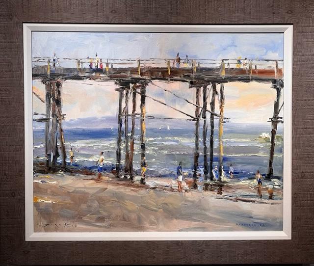 Jorn Fox Impressionist Signed Oil and Acrylic on Canvas (1 of 10)