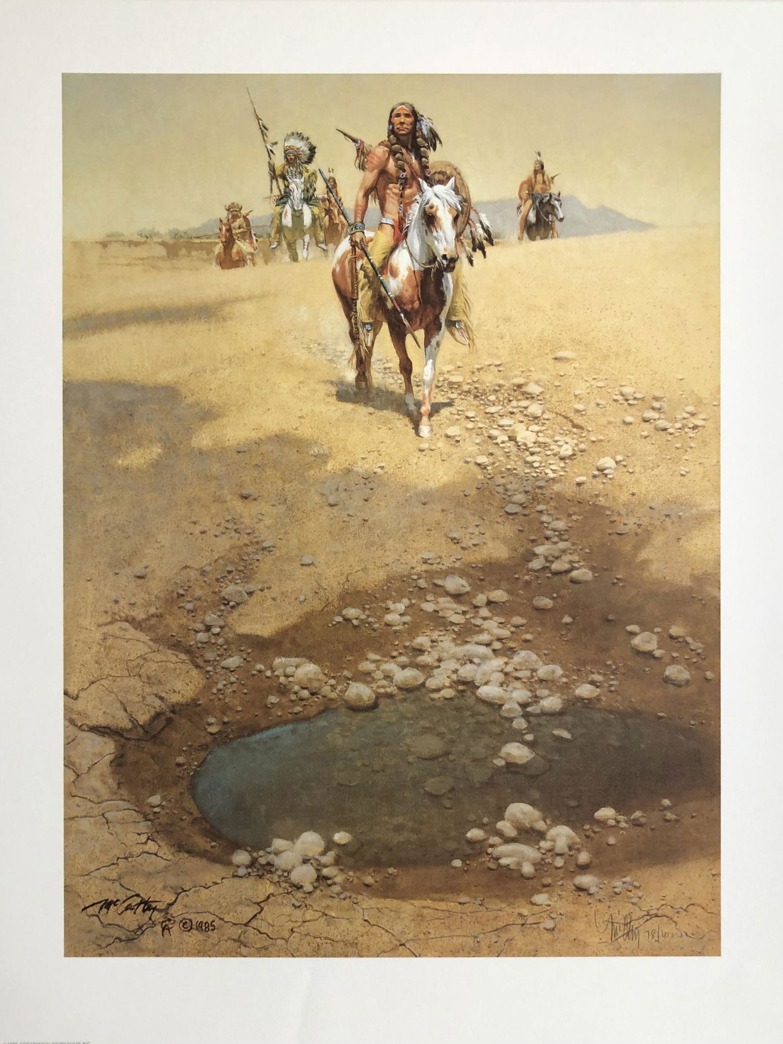 Frank McCarthy "Comanche War Trail" Signed Lithograph LE (1 of 4)
