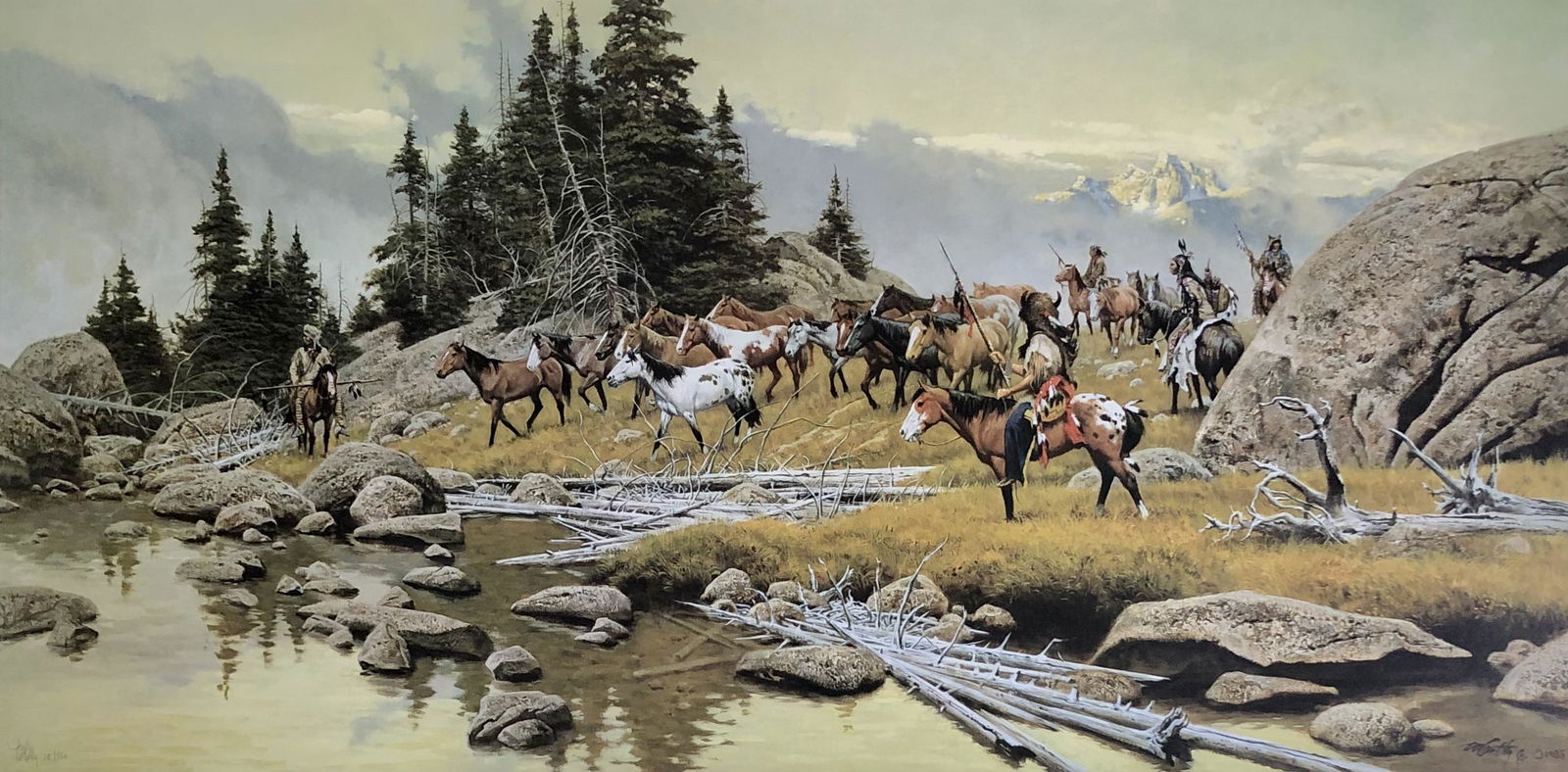 Frank McCarthy "Where Tracks Will Be Lost" Signed Lithograph (1 of 5)