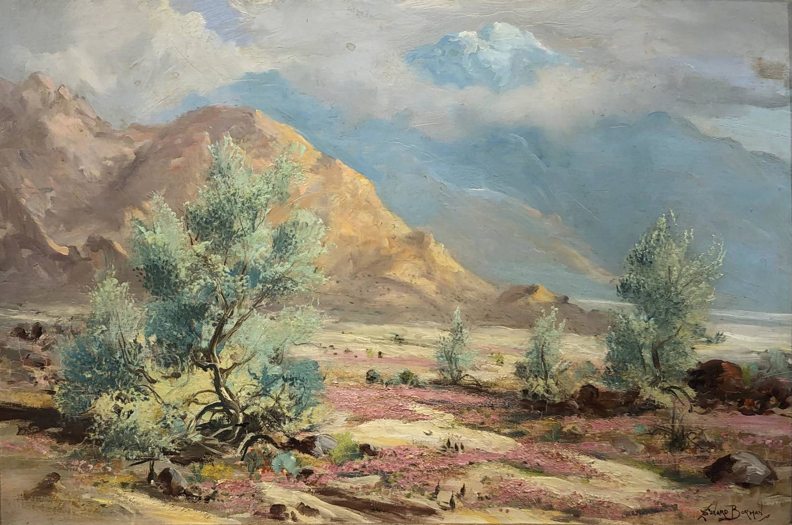 Leonard Borman Signed Original Oil Auction