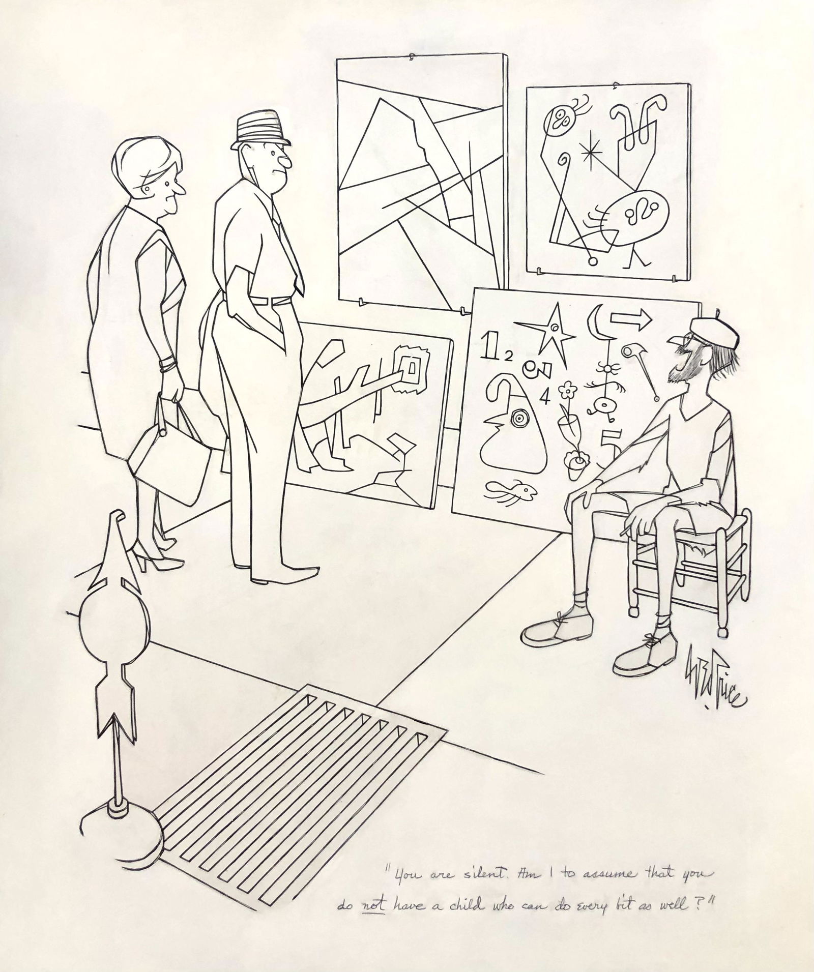 George Price "You are silent. Am I to assume that you do not have a child who can do every bit..." (1 of 7)