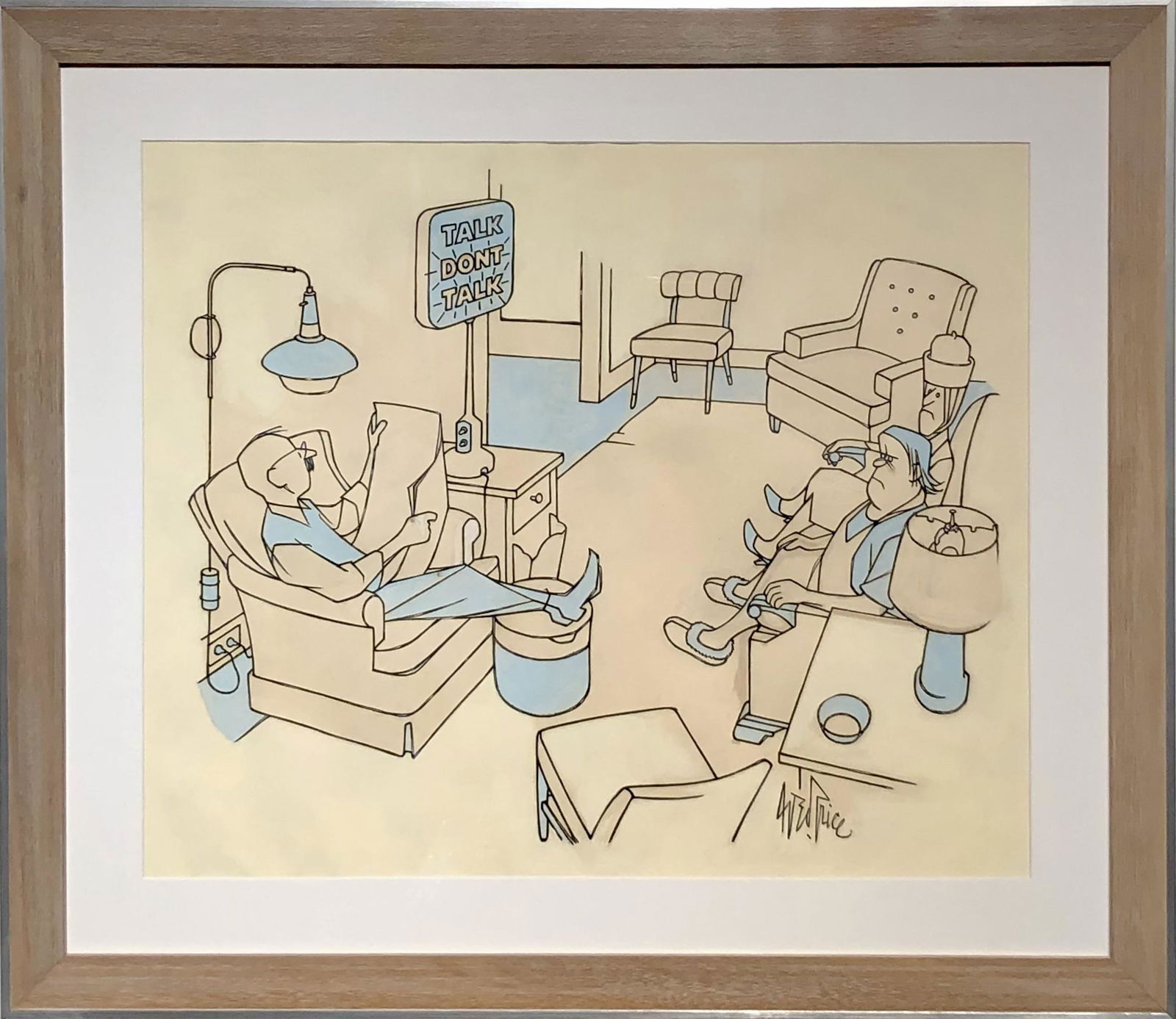 George Price "Talk Don't Talk" Signed Original Pen and Ink (1 of 8)