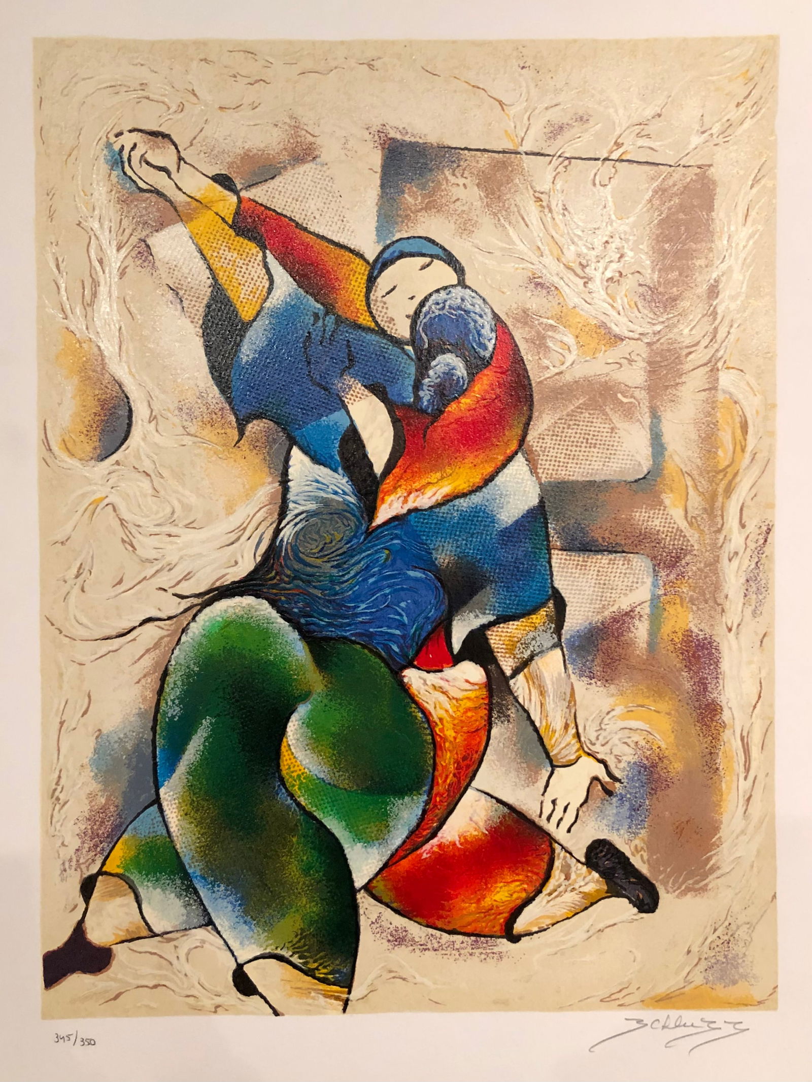 David Schluss "Tango" Signed Serigraph LE (1 of 4)