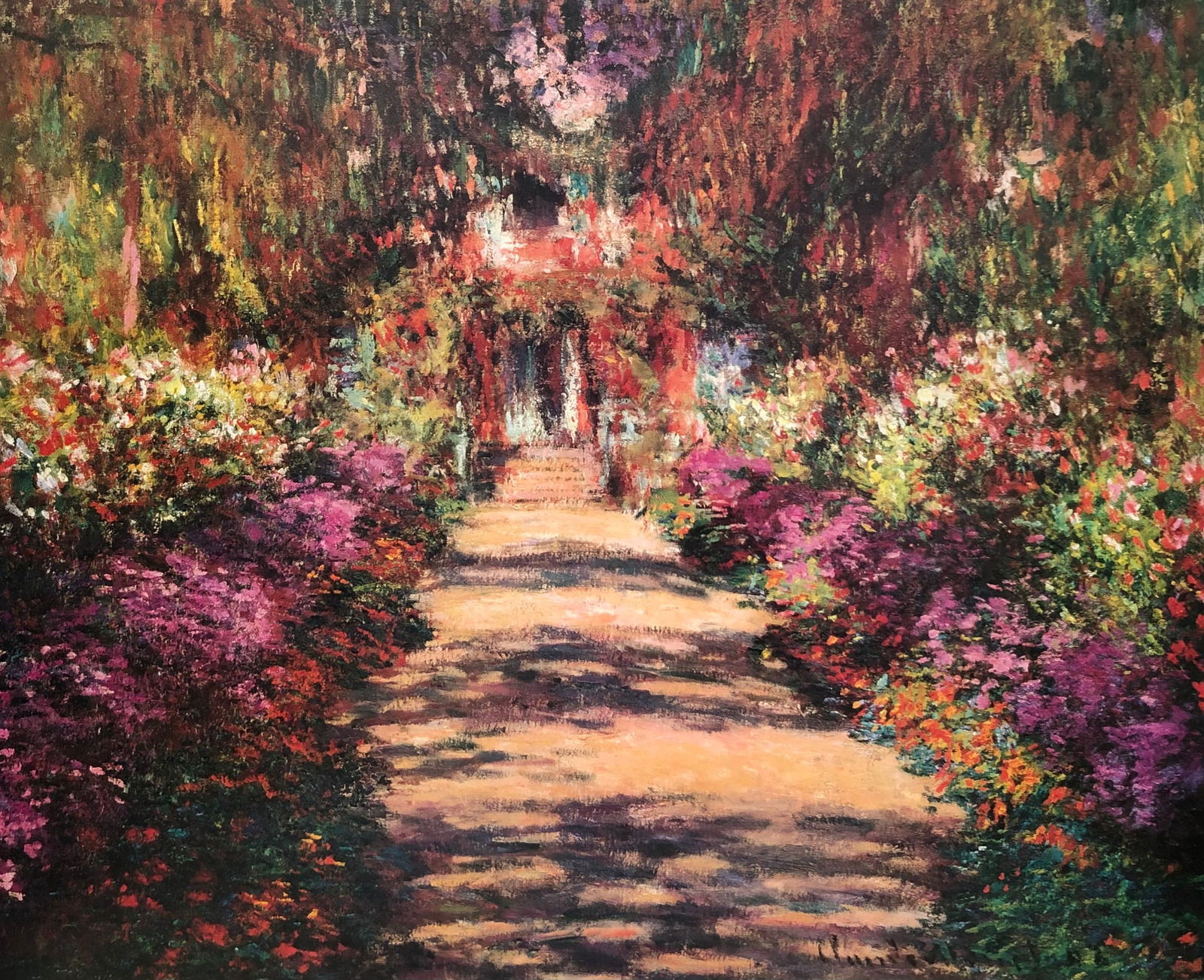 Claude Monet "Pathway in Monet's Garden at Giverny" Lithograph (1 of 2)