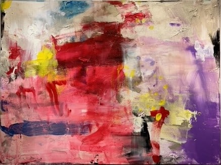 Jorn Fox Abstract Signed Original Oil and Acrylic: Artist: Jorn Fox Title: Abstract Medium: Original Oil and Acrylic on Canvas with 1 1/2" Museum Bars Art Dimensions: 30 H x 40 W inches ARTIST BIO: Artist Statement "The