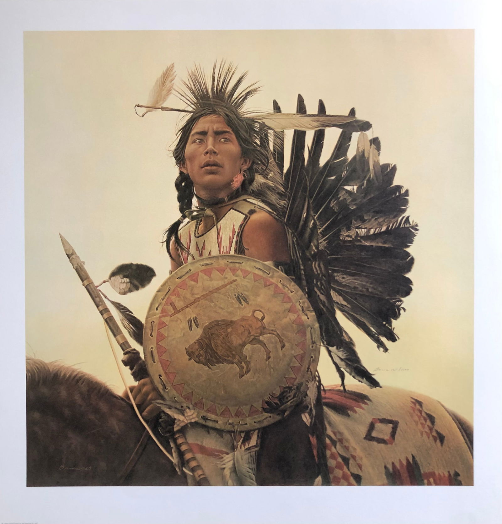 James Bama "A Young Plains Indian" Signed Lithograph (1 of 5)