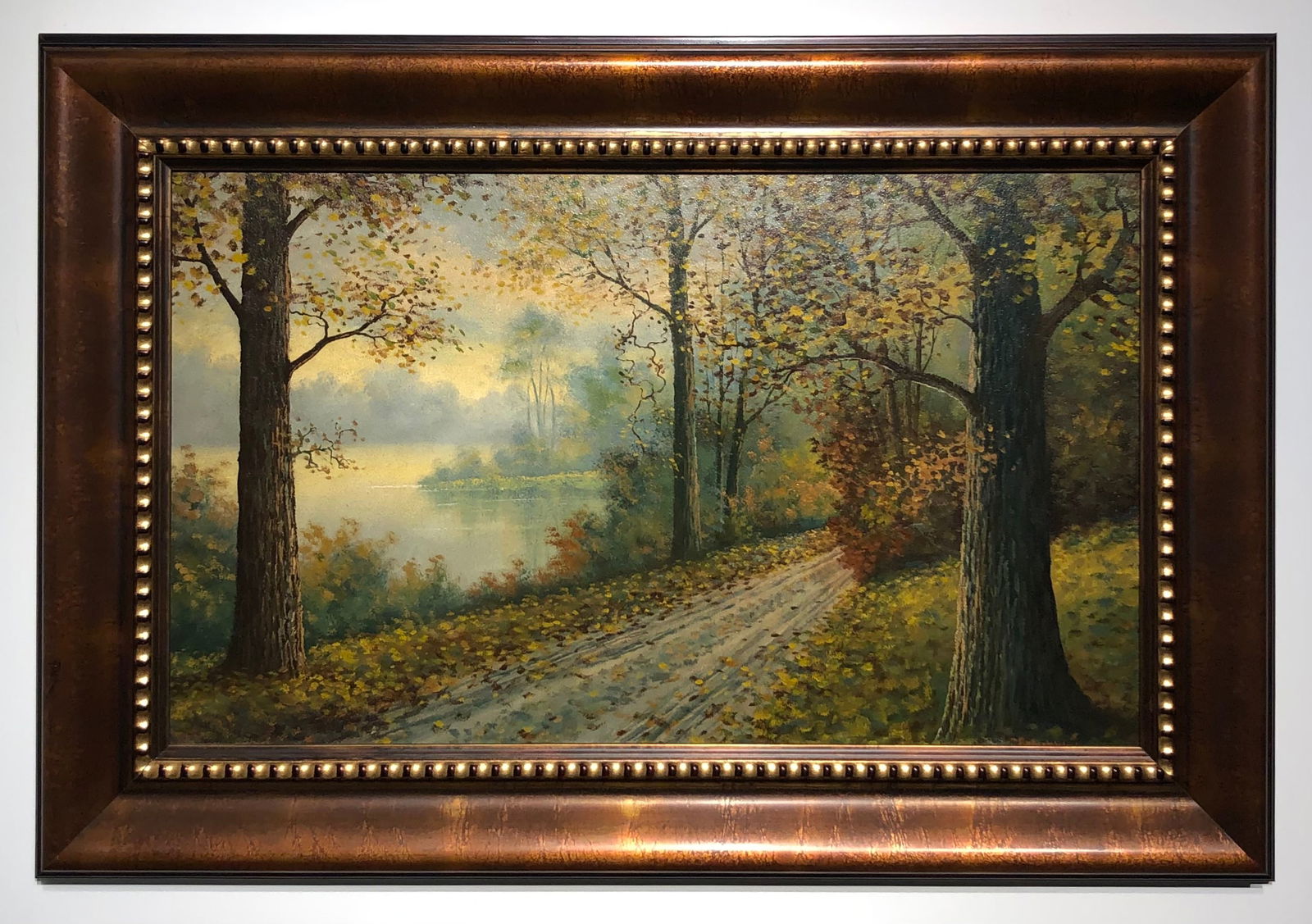 Robert Wood Landscape Signed Oil on Masonite (1 of 6)