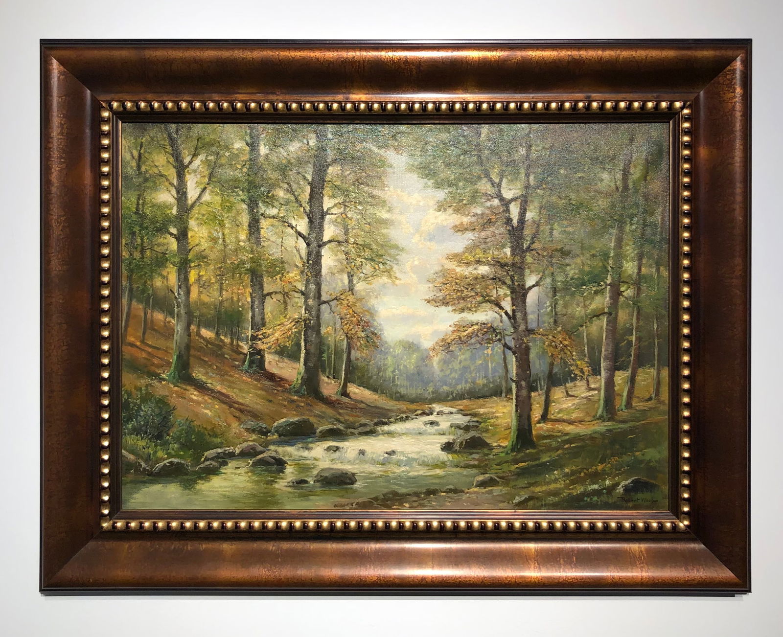 Robert Wood Landscape Signed Oil on Canvas (1 of 5)