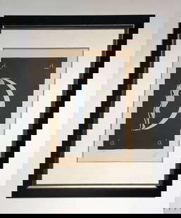 ERTE "D" (Alphabet Suite) Signed Serigraph LE: Artist: ERTE Title: D (Alphabet Suite) Medium: Serigraph on Paper Limited Edition: 128/350 Art Dimensions: 16 H x 10.5 W inches Framed Dimensions: 30 H x 24 W inches