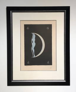 ERTE "D" (Alphabet Suite) Signed Serigraph LE: Artist: ERTE Title: D (Alphabet Suite) Medium: Serigraph on Paper Limited Edition: 128/350 Art Dimensions: 16 H x 10.5 W inches Framed Dimensions: 30 H x 24 W inches