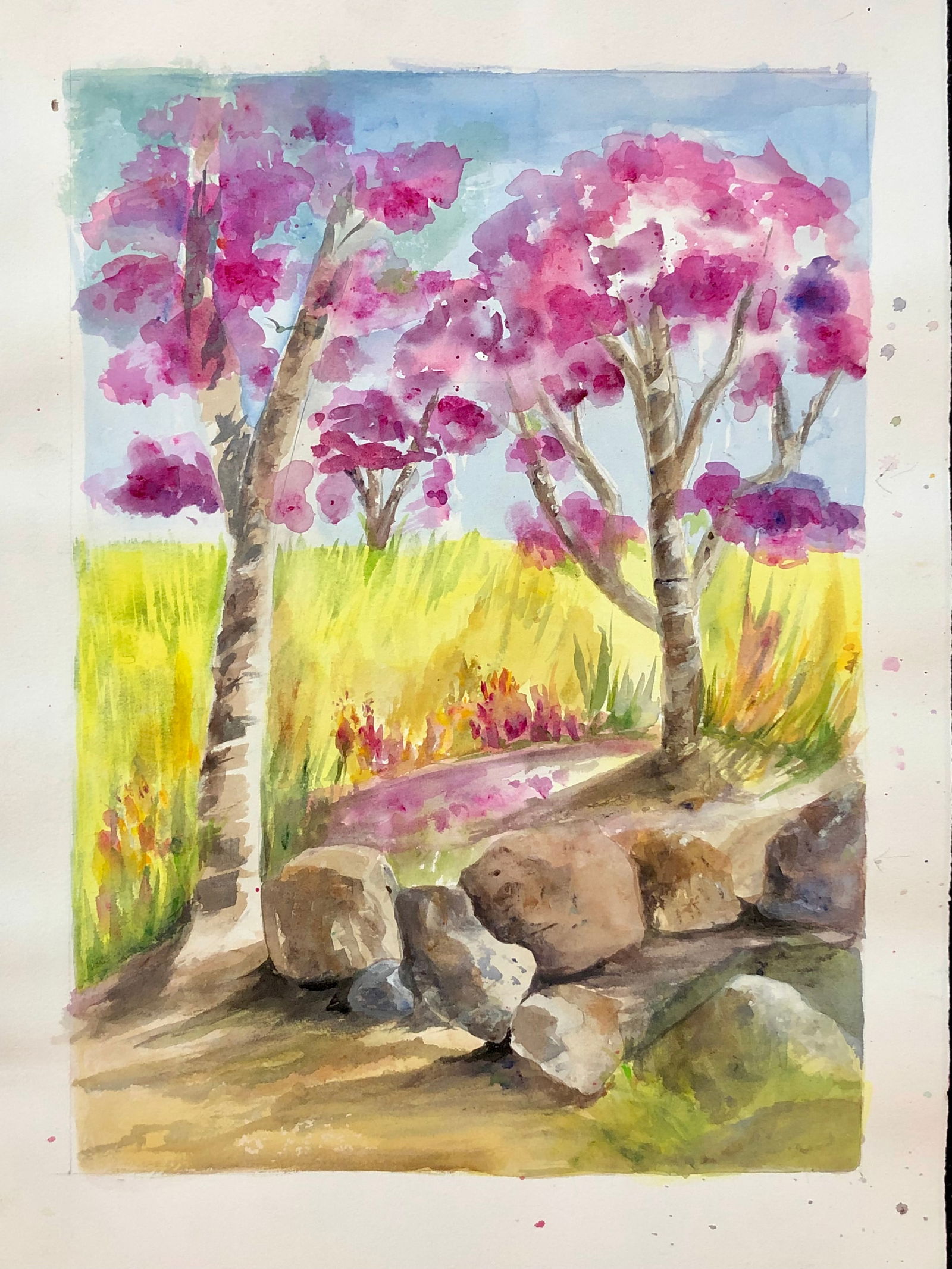 Bette Ross (Landscape) Original Watercolor - Impressionist (1 of 3)