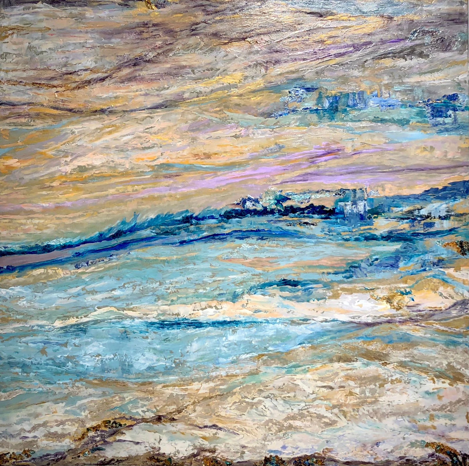 Barbara Owens "On The Beach II" Signed Original Acrylic (1 of 9)