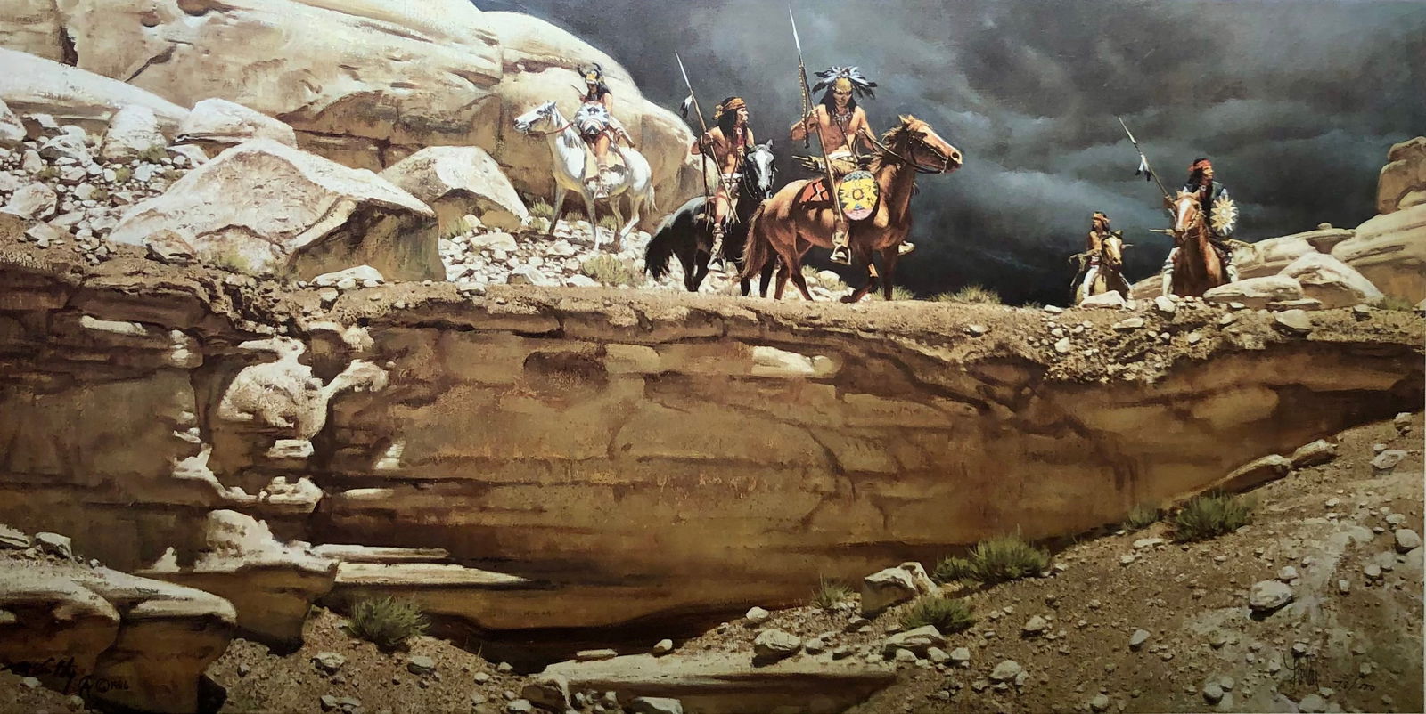 Frank McCarthy "The Hostile Land" Signed Lithograph (1 of 5)