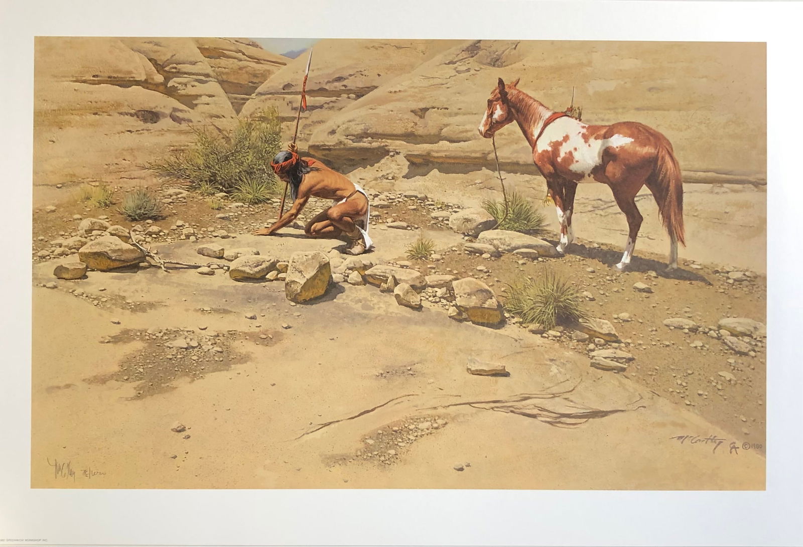 Frank McCarthy "Apache Scout" Signed Lithograph LE (1 of 5)